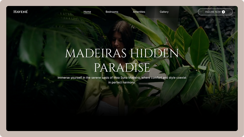 Luxury Hotel Template, wix studio template, Home page