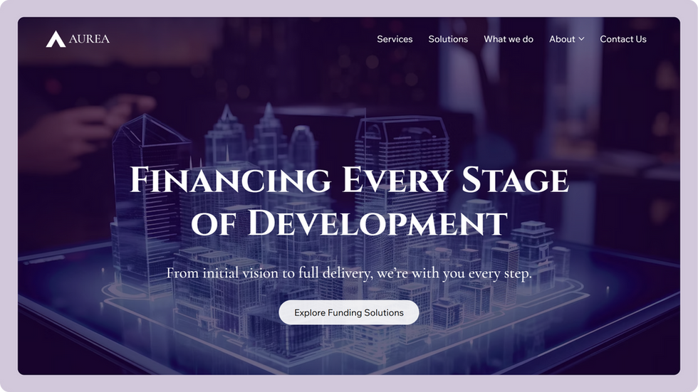 Real Estate Advisory Template, wix studio template, Home page