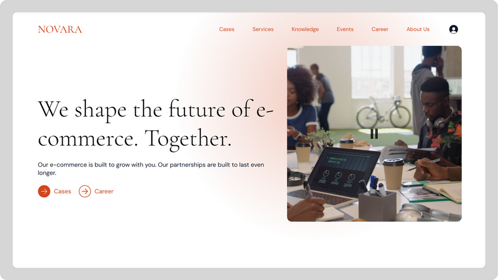 Digital Agency Template, wix studio template, Home page