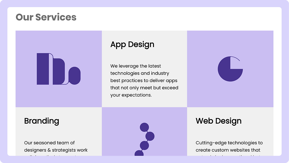 Creative Service template, wix studio template, Anout us page