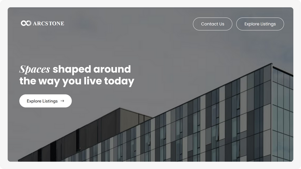 Architecture Studio Template, wix studio template, Home page