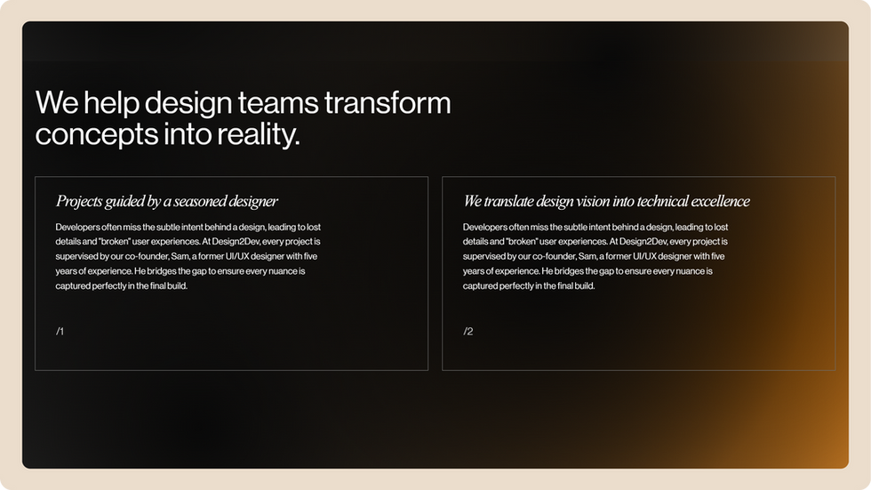 Creative Agency Template, wix studio template, About page