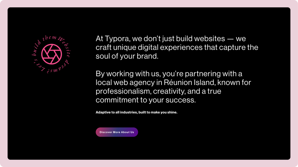 Creative Agency Template, wix studio template, About page