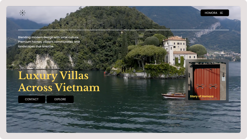 Hotel Template, wix studio template, Home page