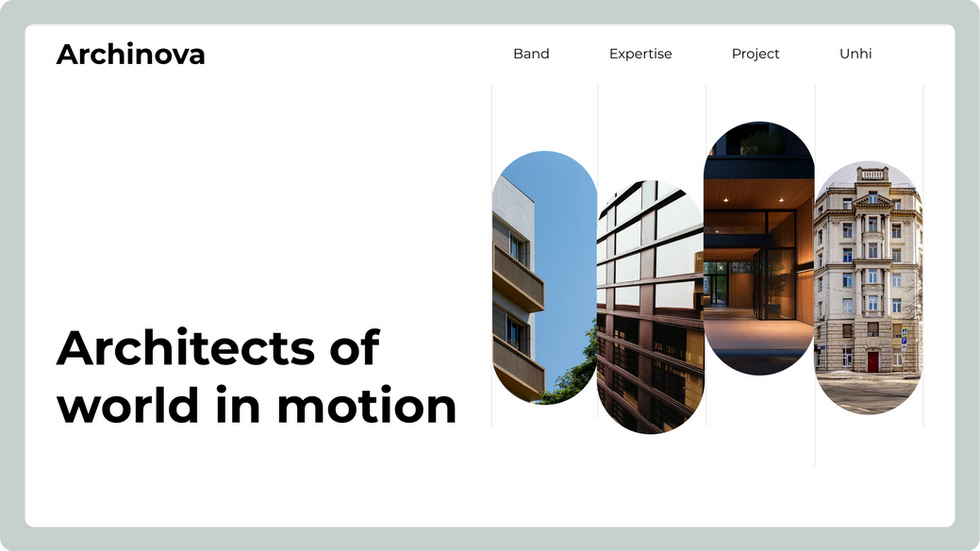 Architecture Firm Template, wix studio template, Home page