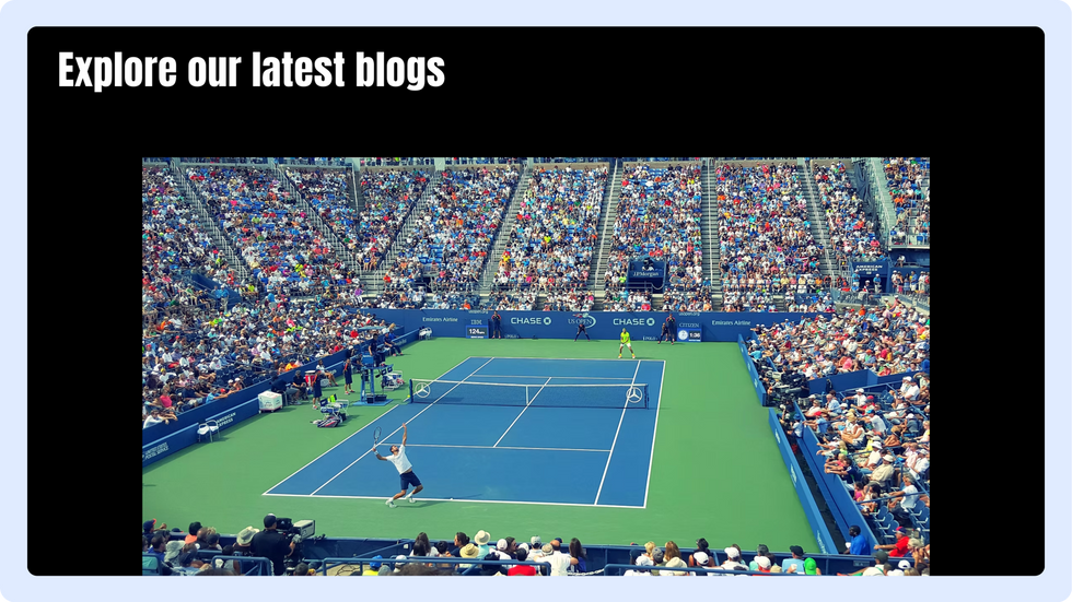 Tennis coaching template, wix studio template, Blogs page