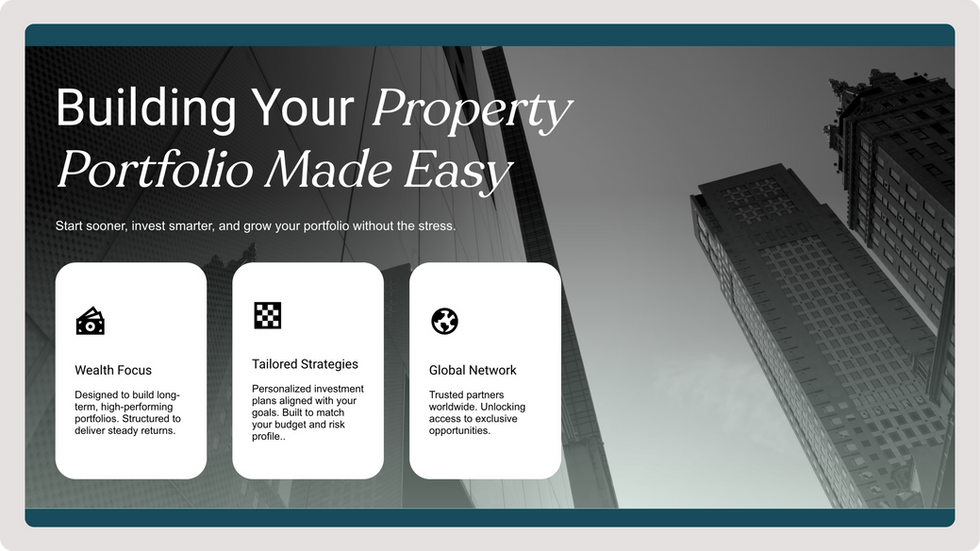 Investment Firm Template, wix studio template, Services page
