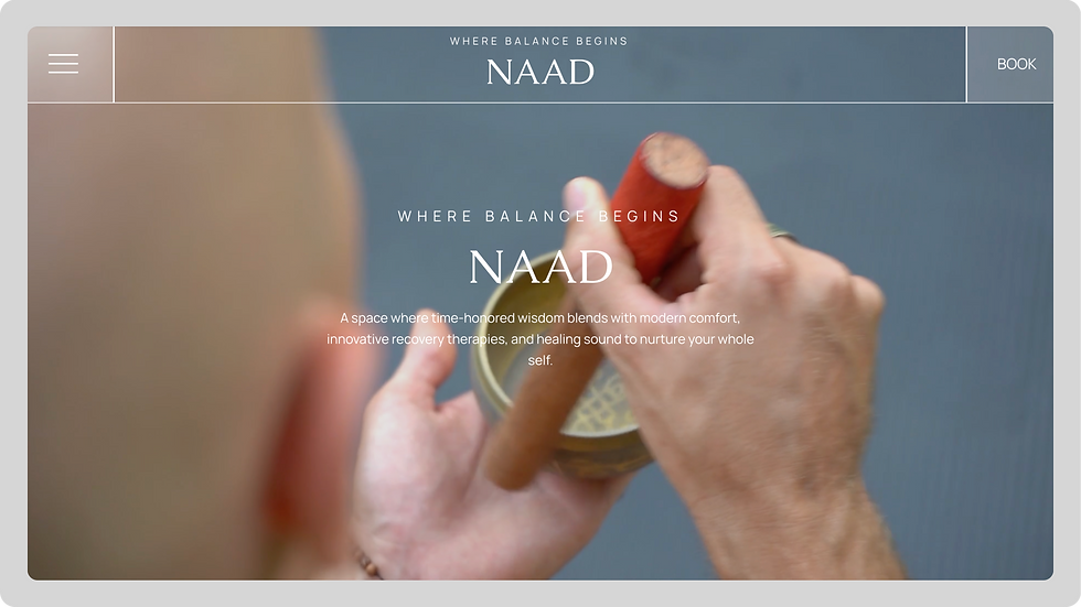 Holistic Wellness Template, wix studio template, Home page