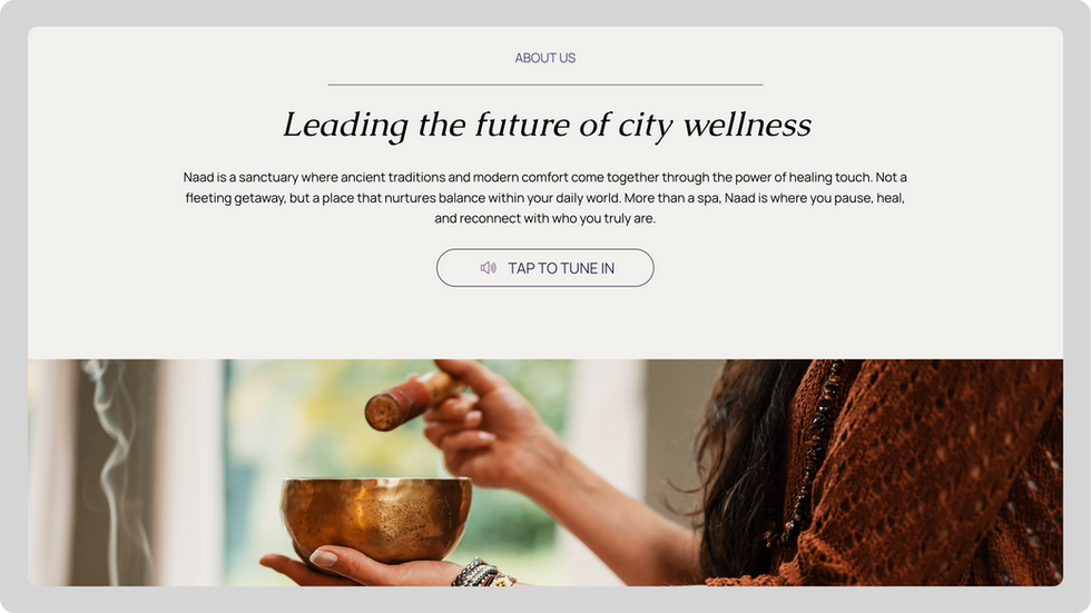 Holistic Wellness Template, wix studio template, About page