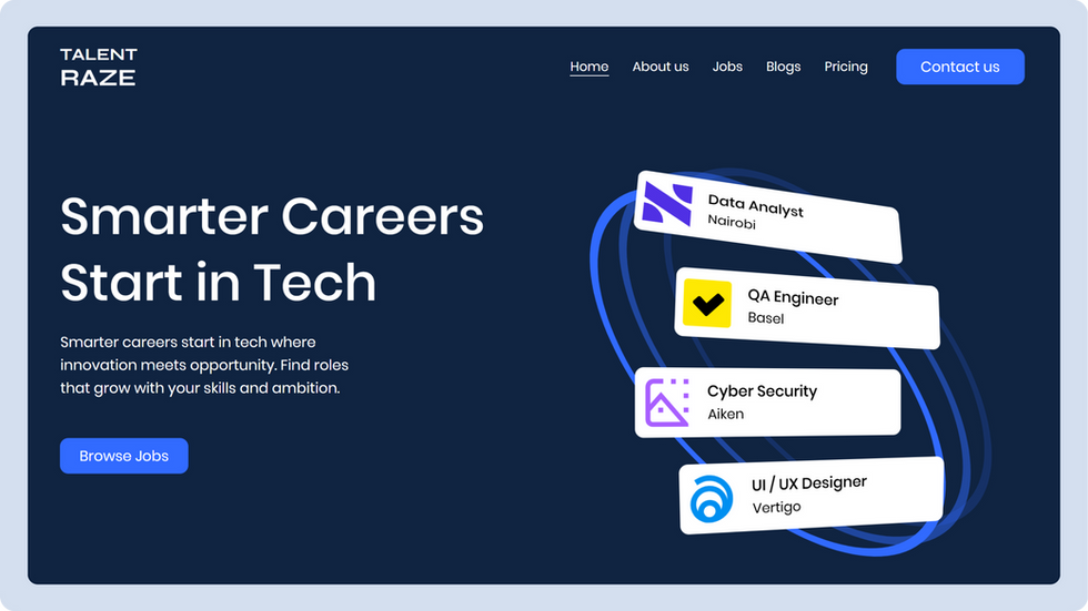 Recruitment Agency Template, wix studio template, Home page