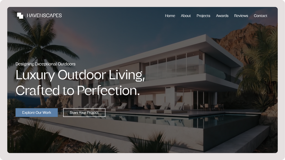 Outdoor Construction Template, wix studio template, About page