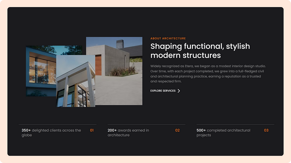 Architecture Studio Template, wix studio template, About page
