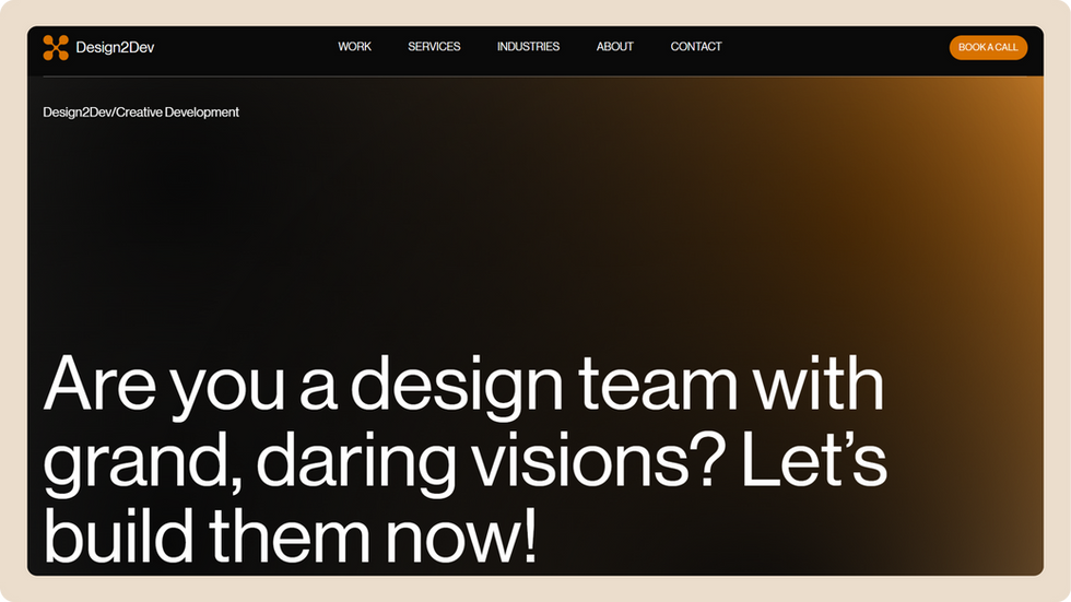 Creative Agency Template, wix studio template, Home page