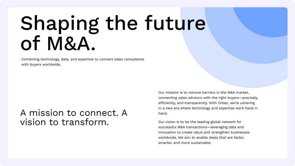 Advisory Firm Template, wix studio template, Mission page