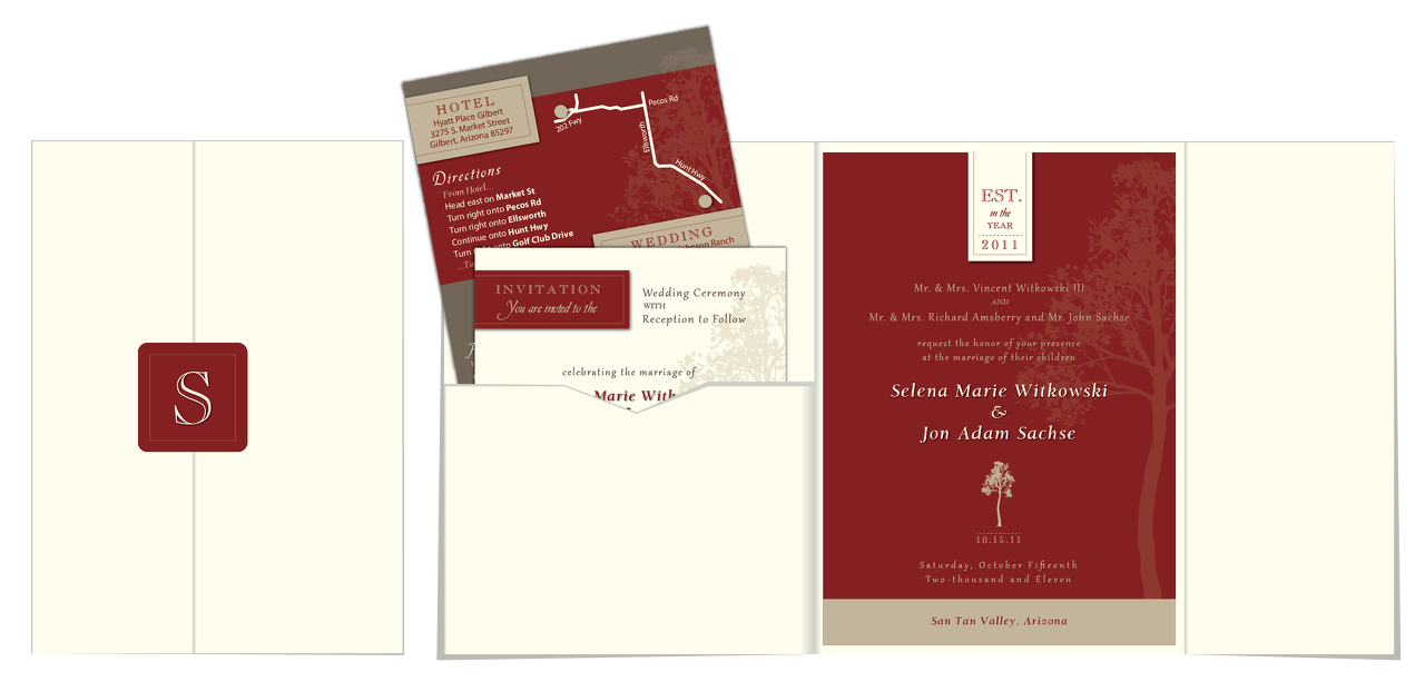 Wedding Invitation Envelope