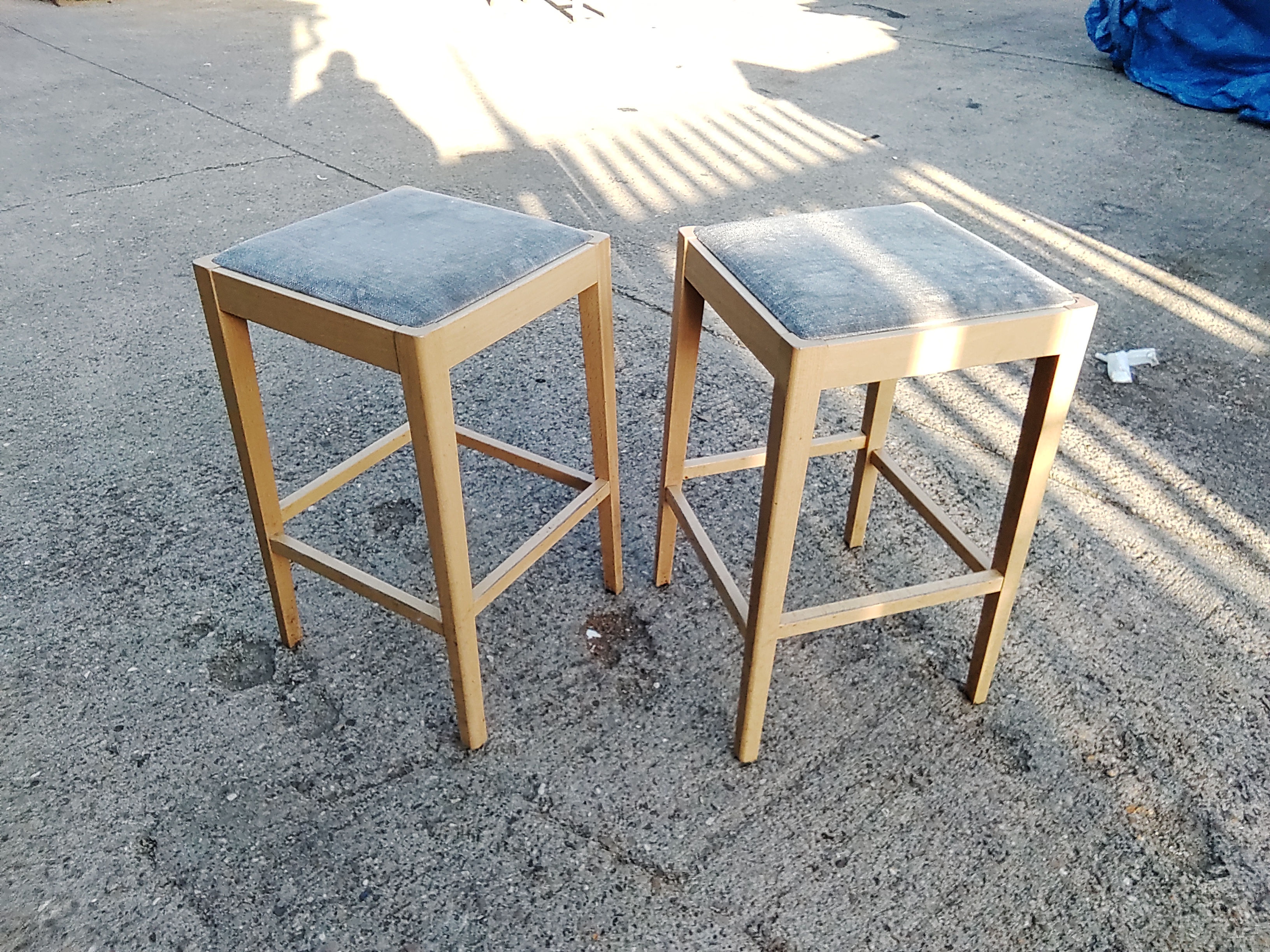 wooden stools