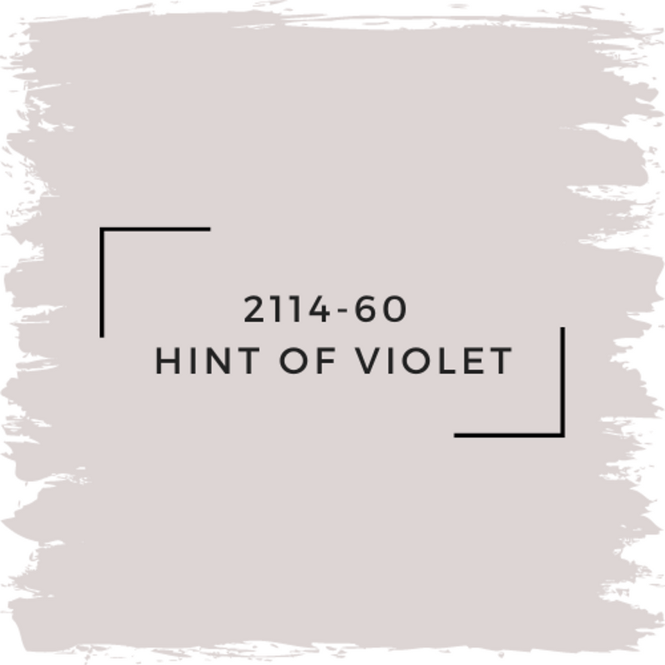 benjamin moore hint of violet
