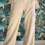Miniature : pantalon cargo fluide beige taille haute vue de face zoom