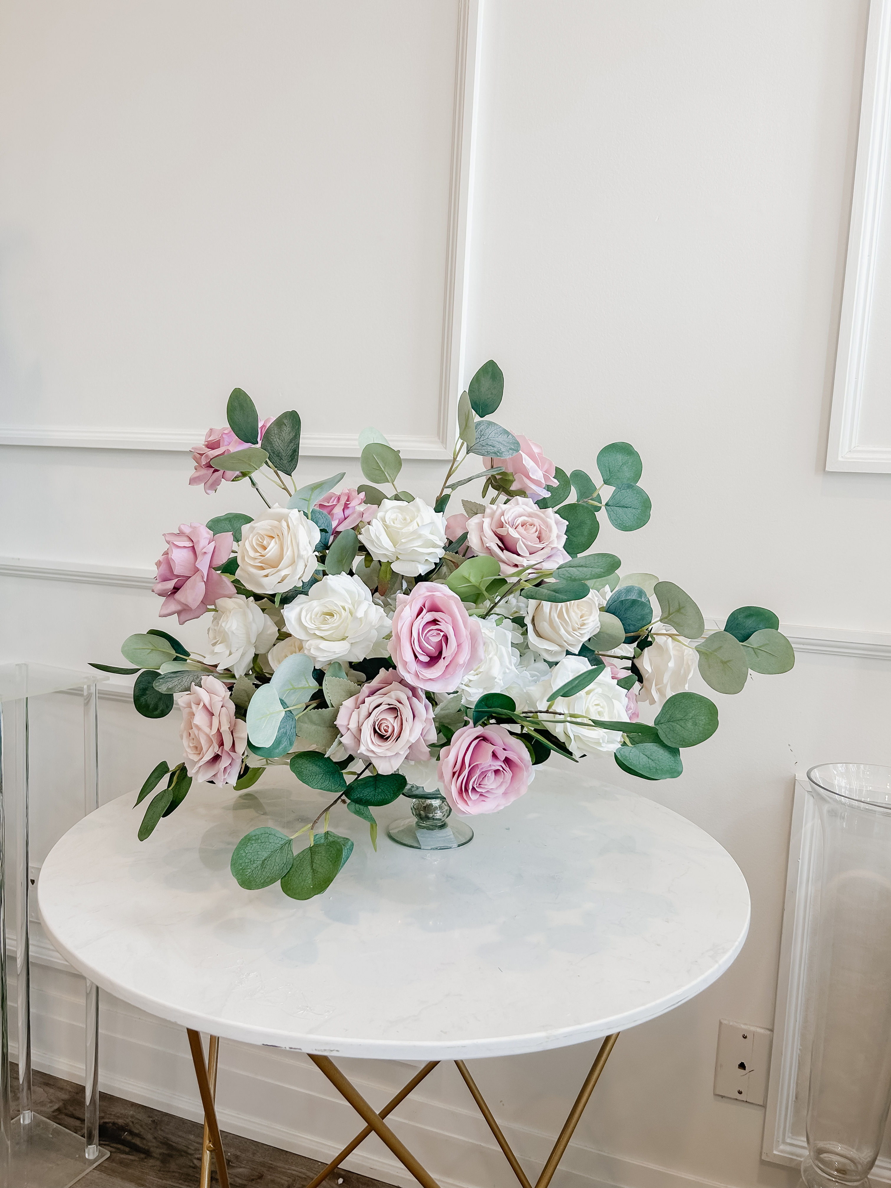 Mauve Garden Centerpiece