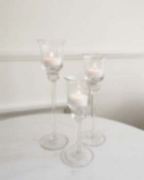 Stemmed Candle Set