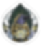 Purple bird in a yellow hoodie holding a sprouting plant emblem, framed by a dark green tree logo on white background
