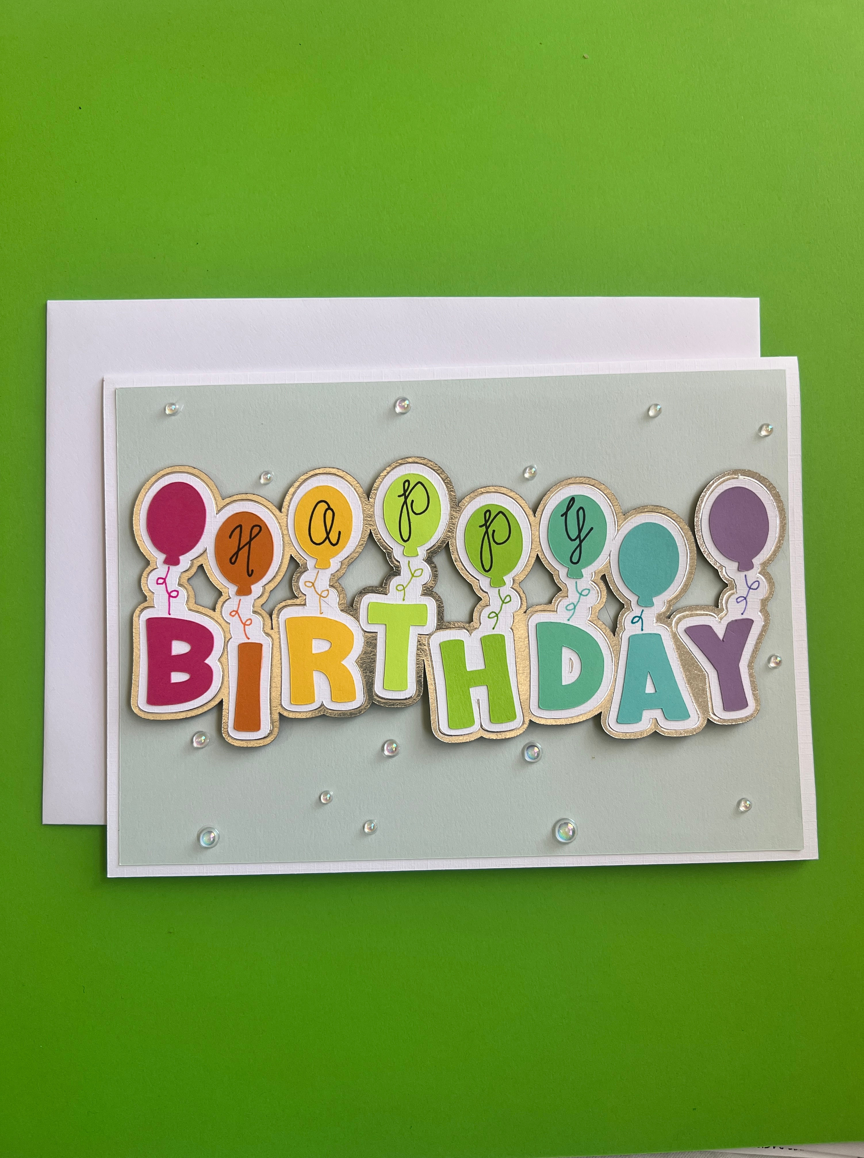 Happy Birthday Balloon Card