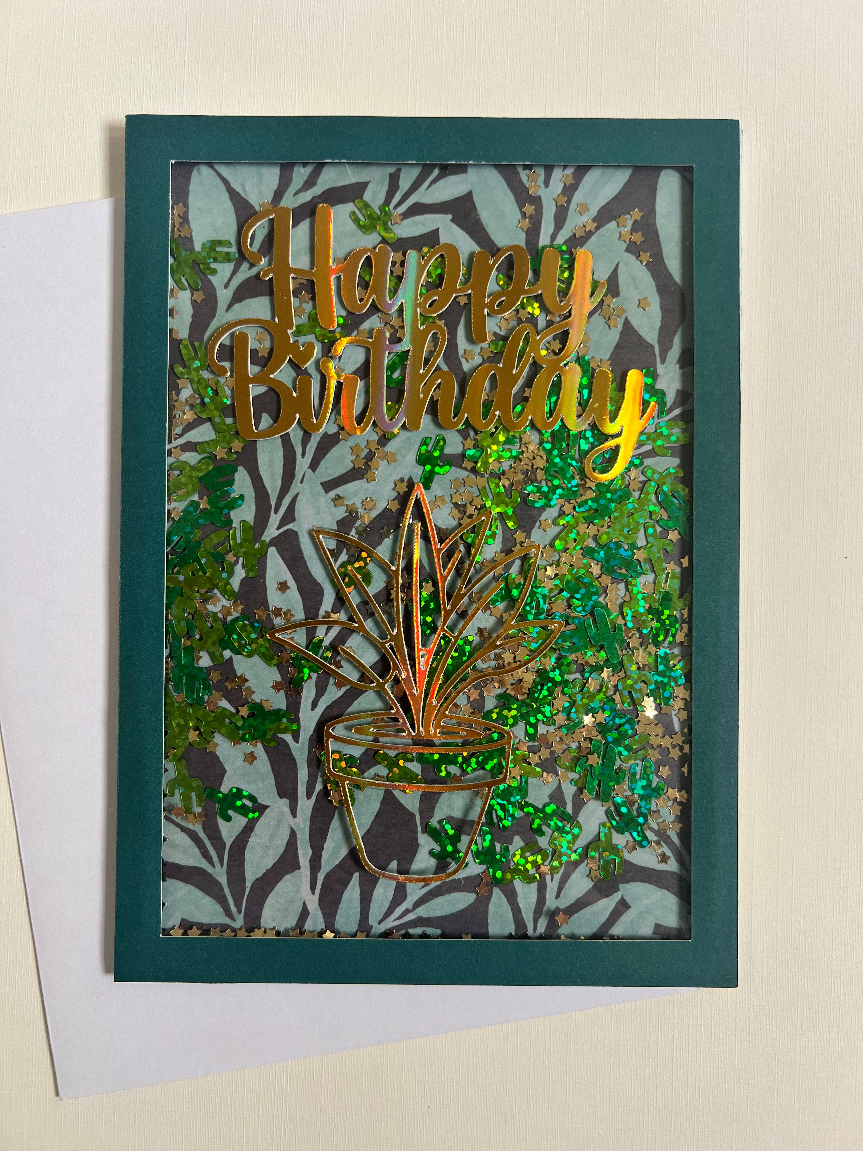 Plant Shaker Happy Birthday Card