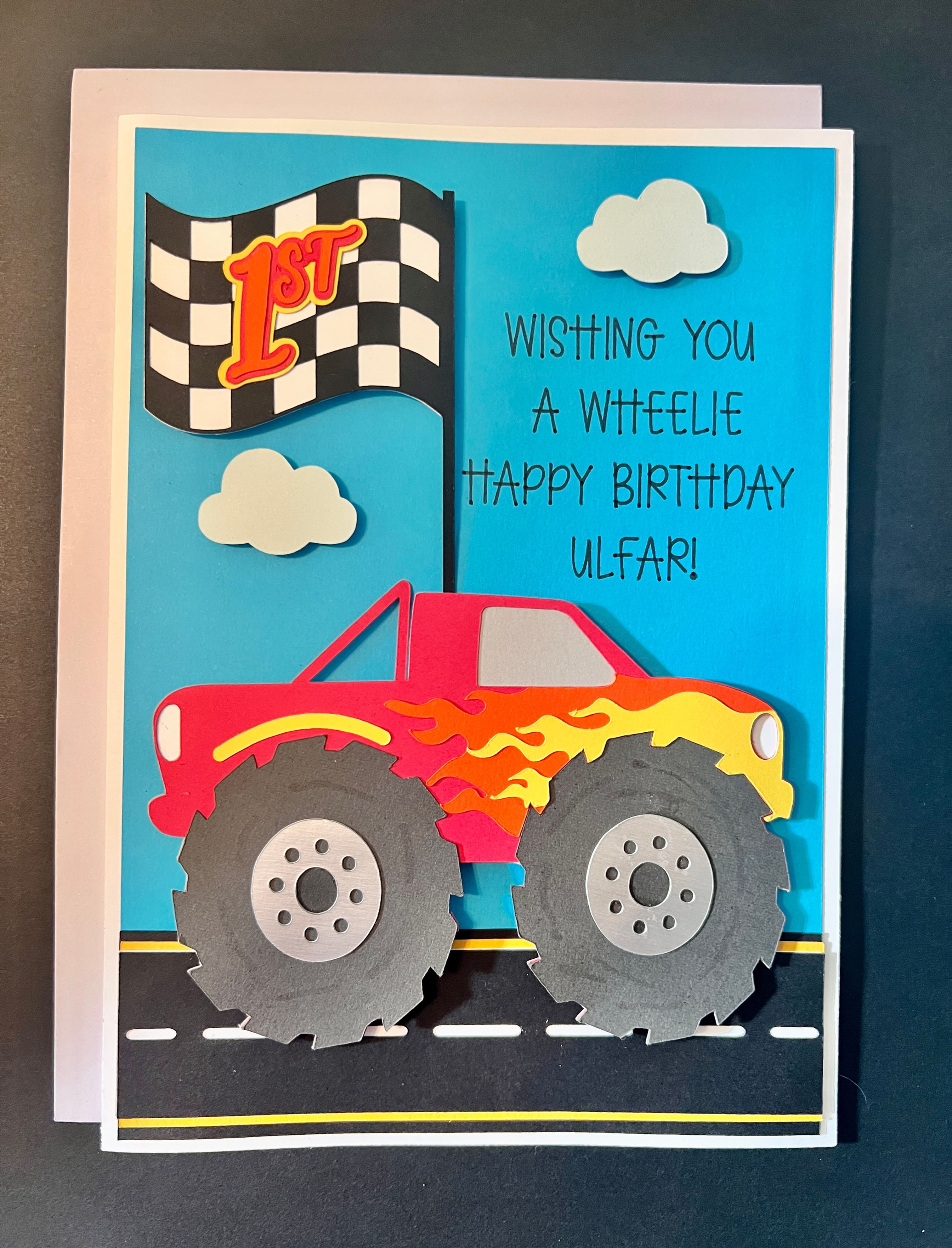 Monster Truck Birthday Card