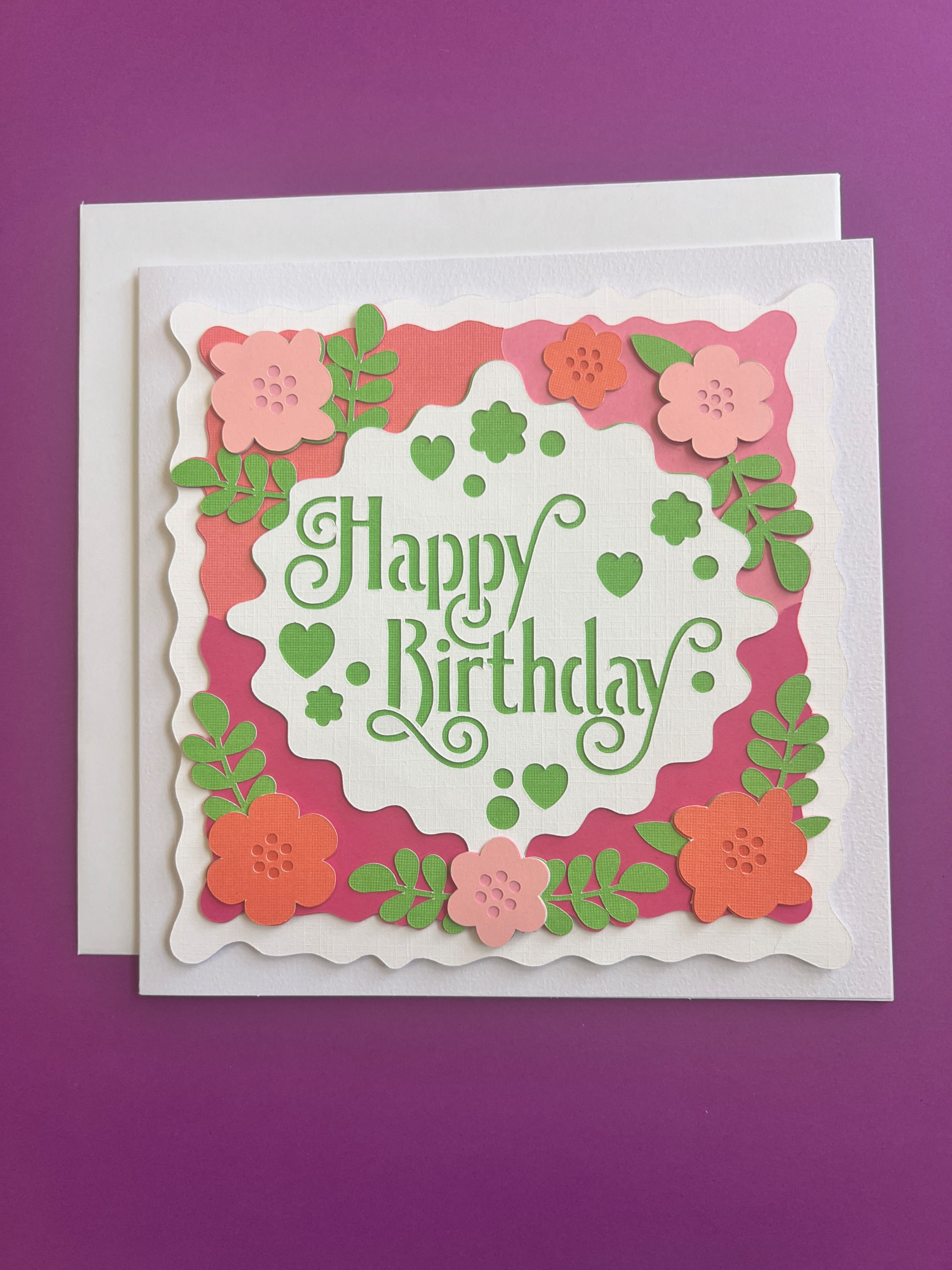Happy Birthday Flower Card