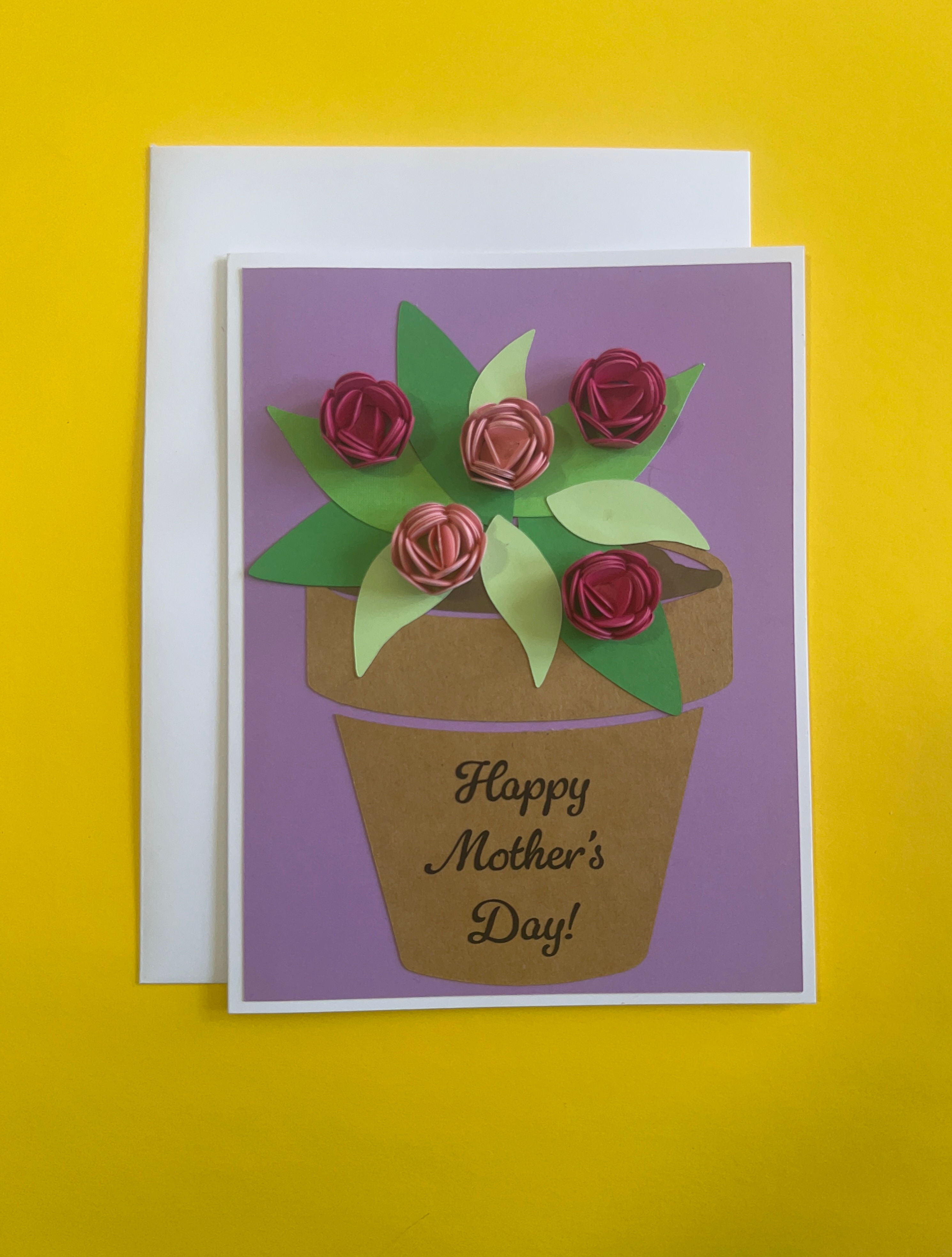 Happy Mother's Day Flower Pot Card