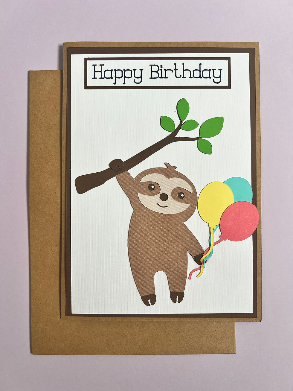 Sloth Happy Birthday Card