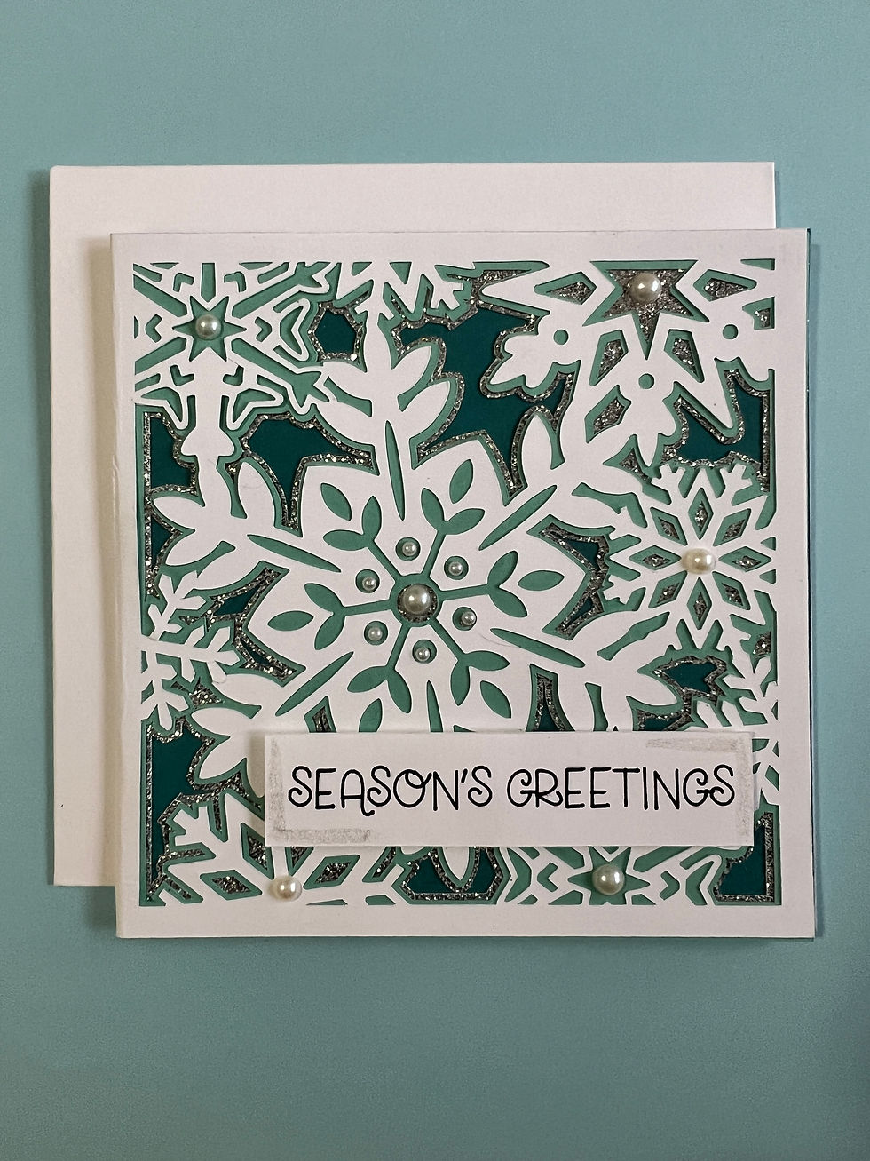 Season's Greetings Snowflake Card