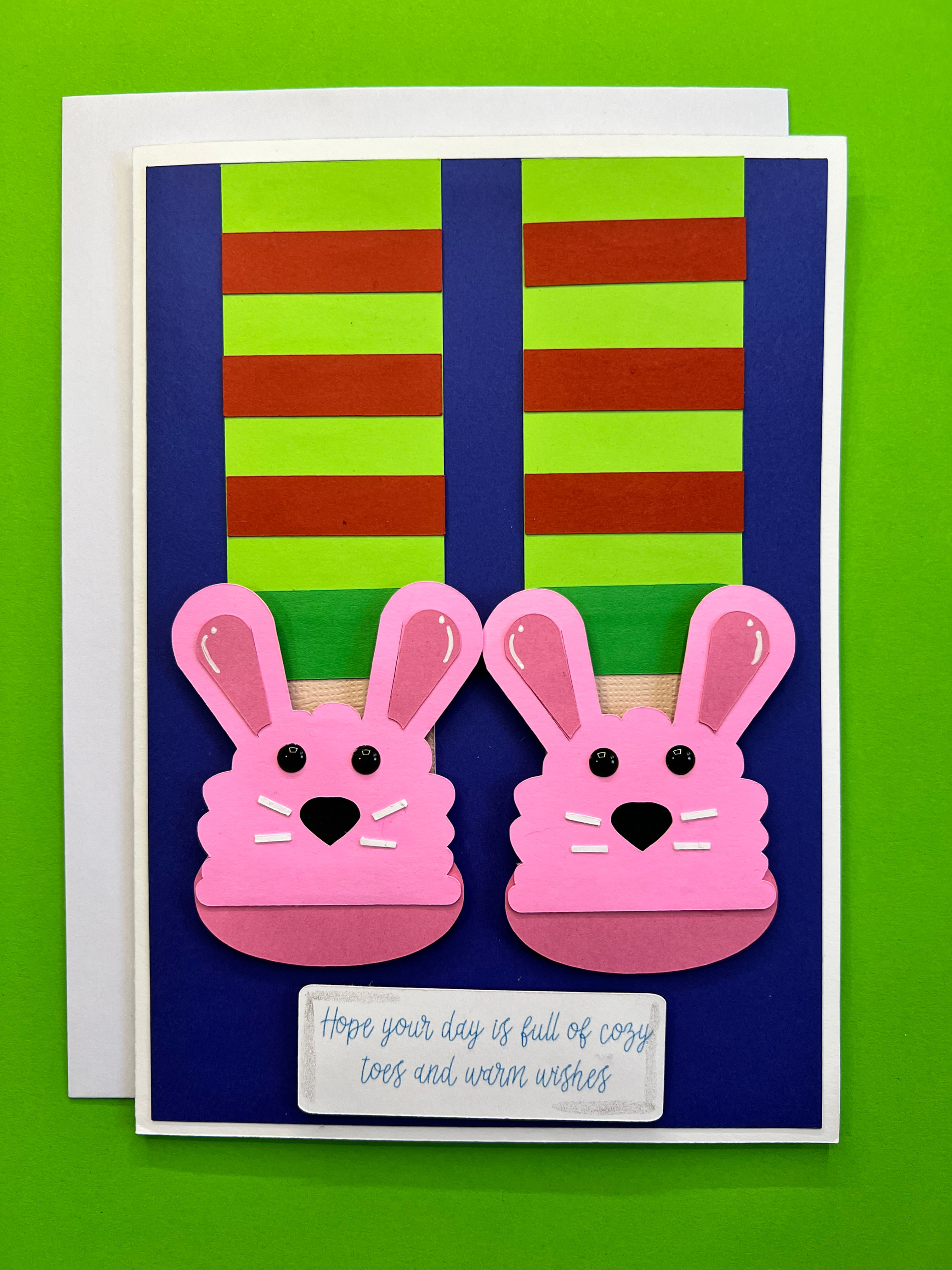 Bunny Slippers Card