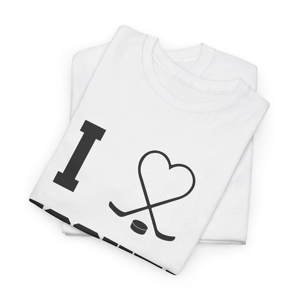 Thumbnail: I Love Hockey Moms Heavy Cotton Tee