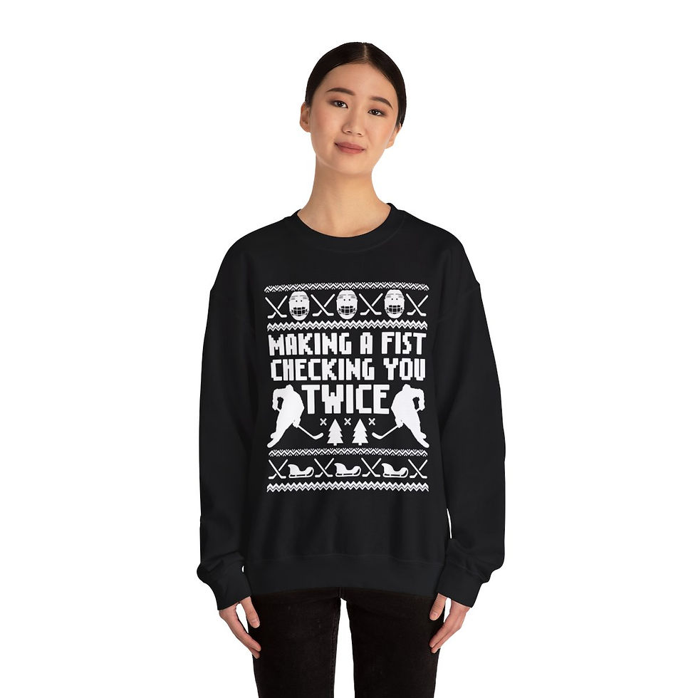 Thumbnail: Christmas Heavy Blend Crewneck Sweatshirt