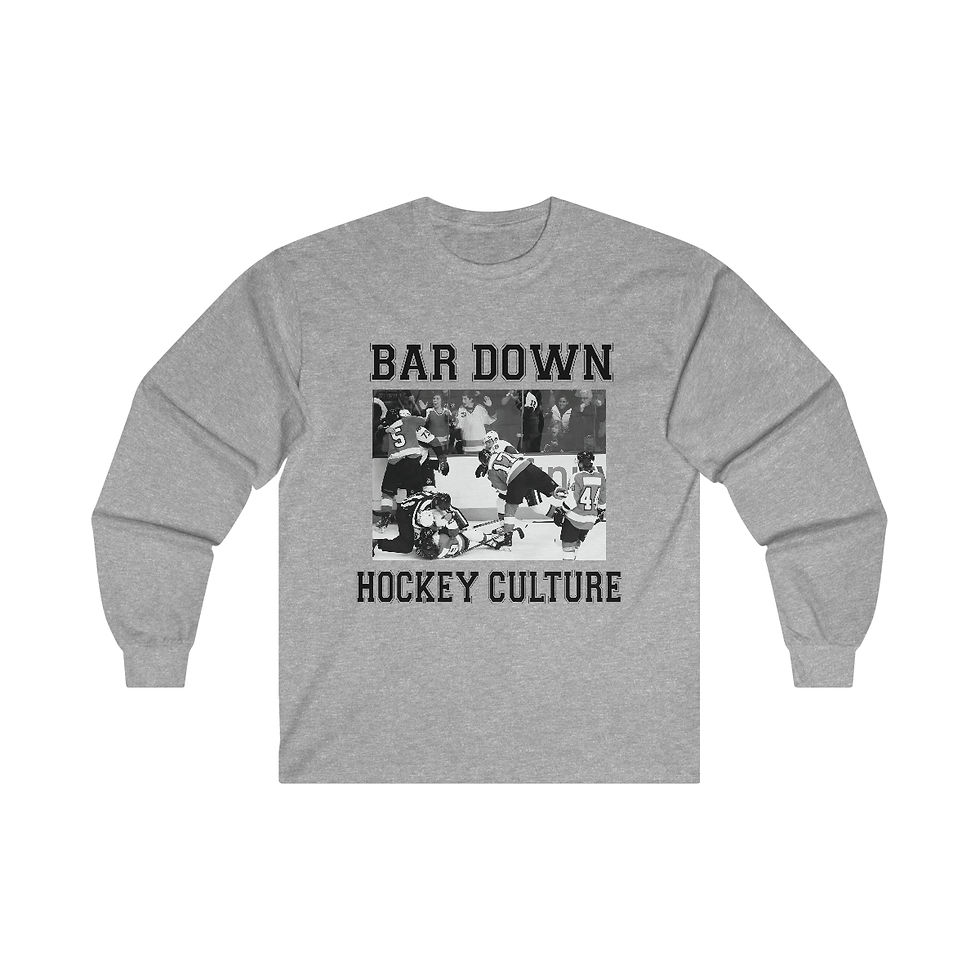 Thumbnail: Bar Down Hockey Culture Long Sleeve Tee