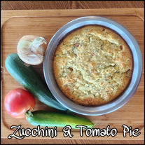 Zucchini and tomato pie 