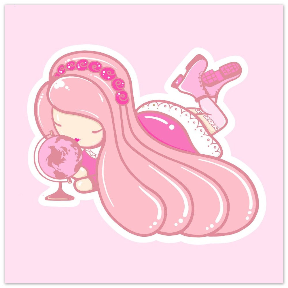 Semi-glossy Dreamy World Print | 25x25 cm/10x10″