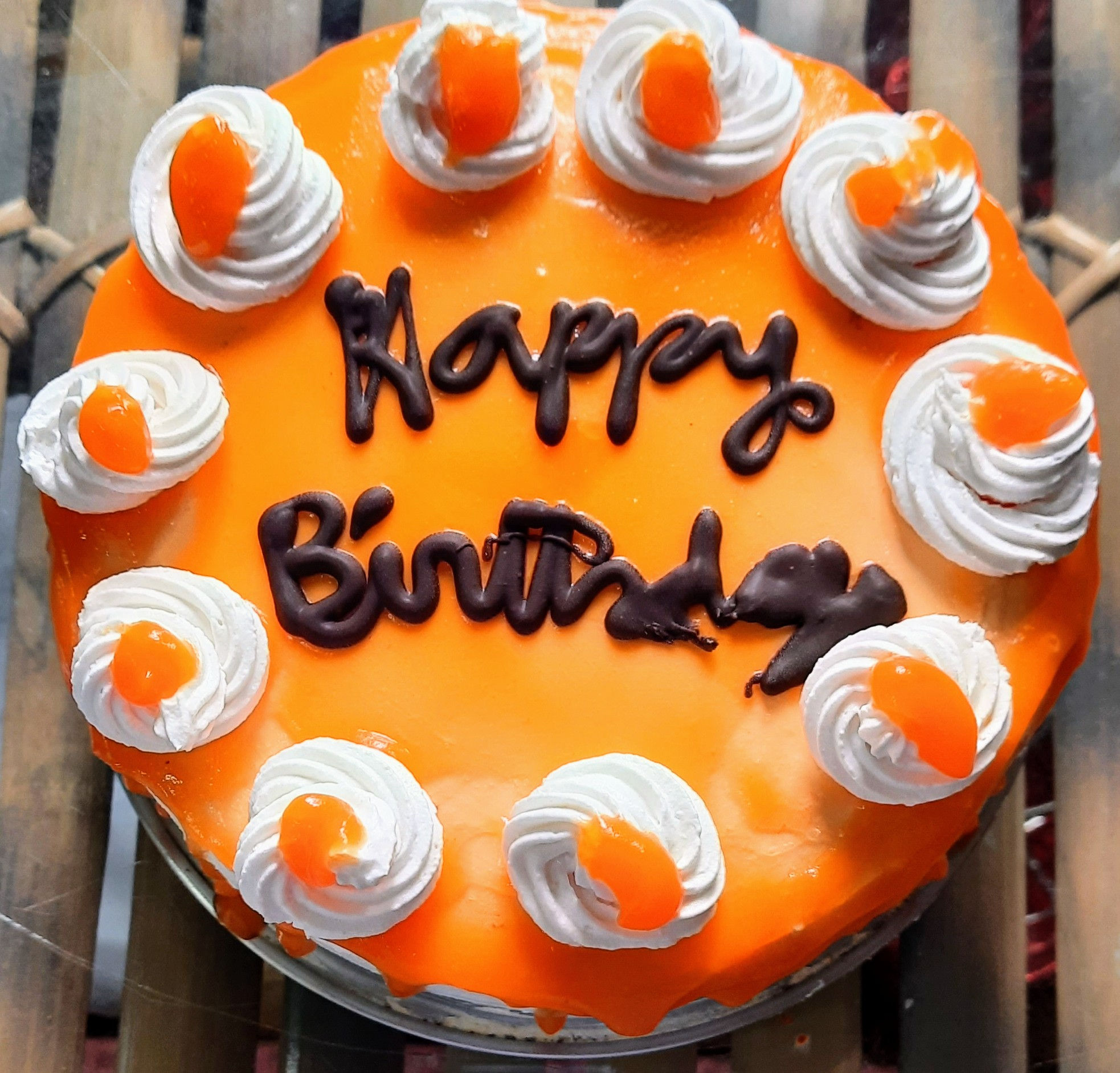 Orange Drip Cake