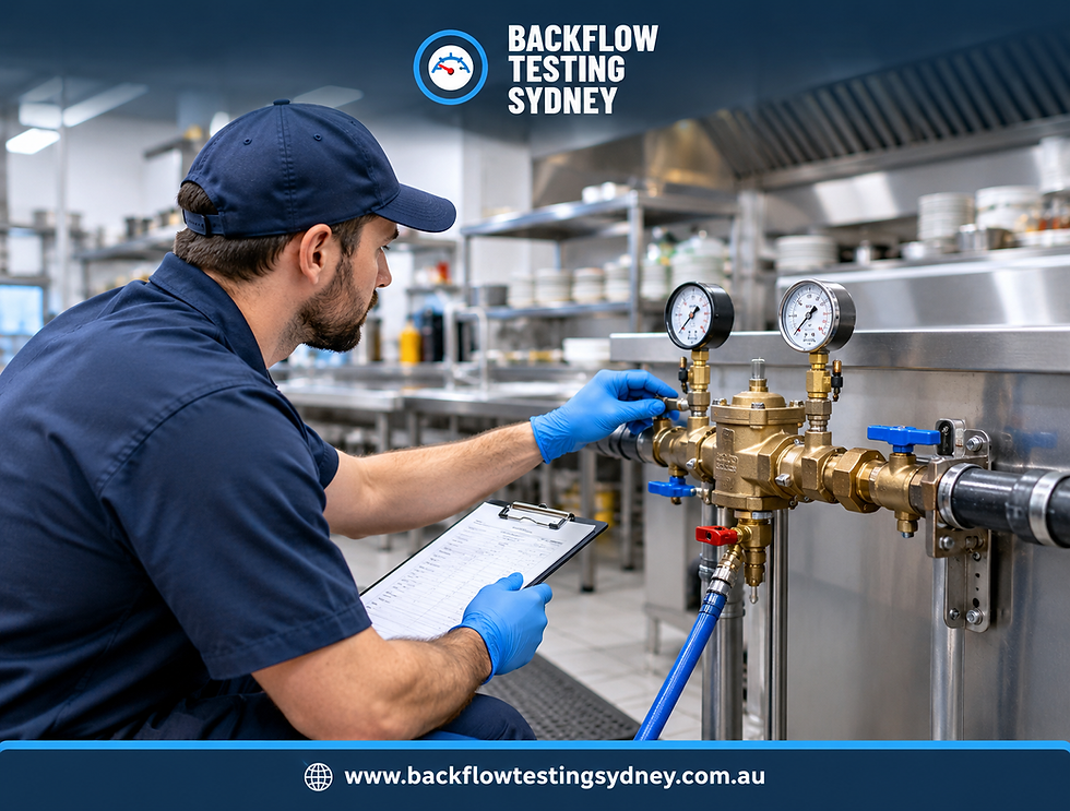 What Happens During a Restaurant Backflow Test in Sydney