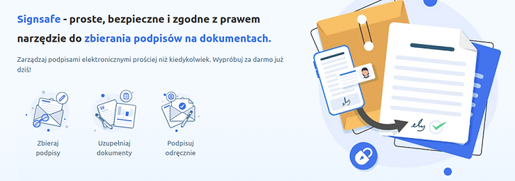 zbierania podpisów na dokumentach
