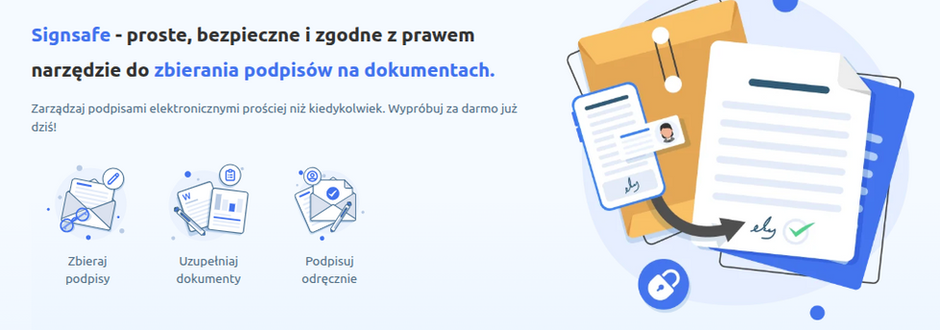 zbierania podpisów na dokumentach