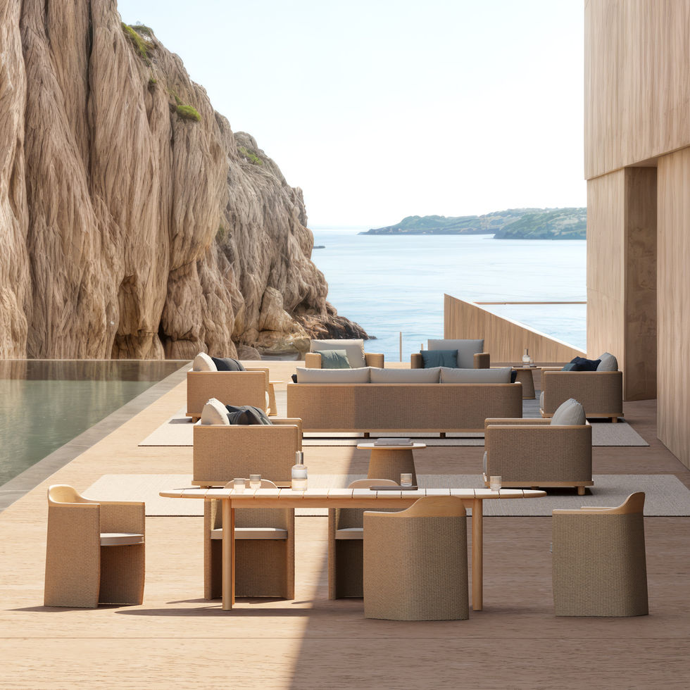 Table ovale extérieure UMBRA Skyline Design