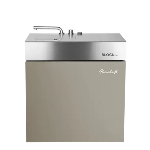 module Flammkraft Block L avec couvercles sur éviers