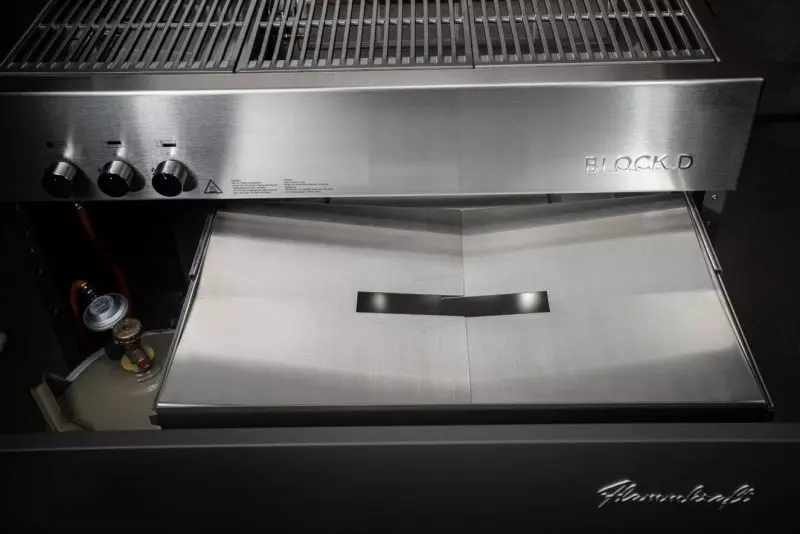 système d'écoulement des jus et des graisses barbecue flammkraft