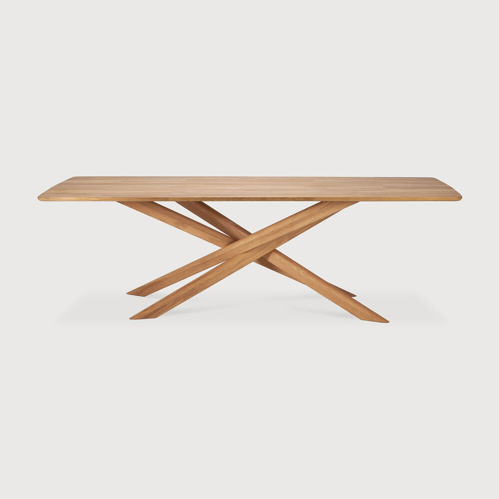 Table de jardin en teck 8 personnes Ethnicraft MIKADO