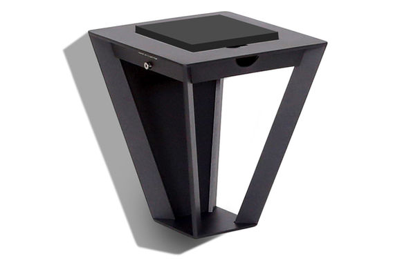 Applique murale solaire METRO Les Jardins finition anthracite sur fond blanc