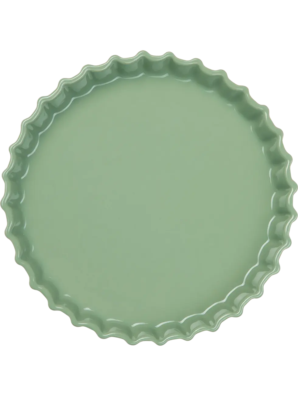 Vue de dessus du plat à tarte GRANDE AL FORNO Sauge Ø30 cm ASA Selection.