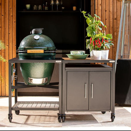 Kamado EGG Large - Pack Start avec table modulaire et meuble placard