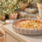 Tarte aux pommes cuite dans le plat à tarte GRANDE AL FORNO Nude ASA Selection.